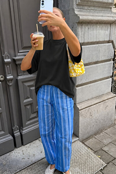 Siyah Oversize T-Shirt %100 Pamuk Süprem Unisex Baskıya Uygun Basic Tişört