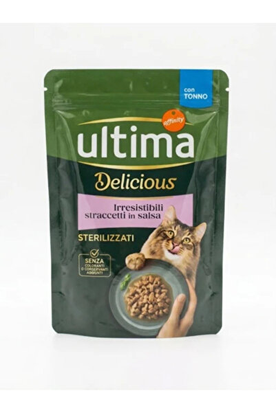 ULTIMA Hrana umeda pentru pisici adulte sterilizate CAT, cu ton, 85G