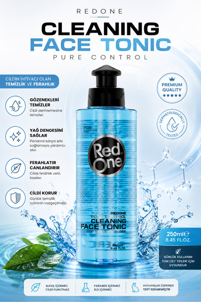 Red One Redone Yüz Temizleme Toniği Ve Akne Karşiti Makyaj Temizleme - Vegan ...