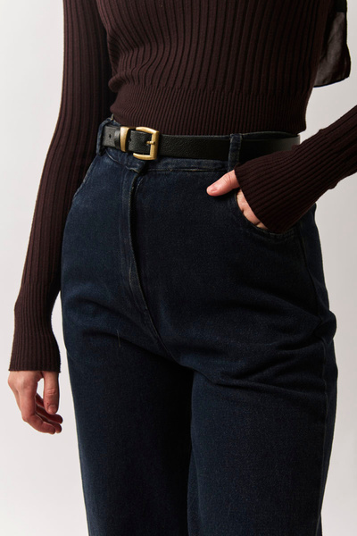 ZÜLAYS Antique Buckle Belt Black