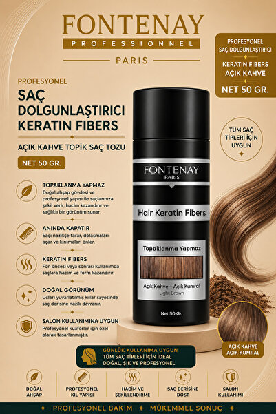 Fontenay Keratin Fıbers Topik Açık Kahve