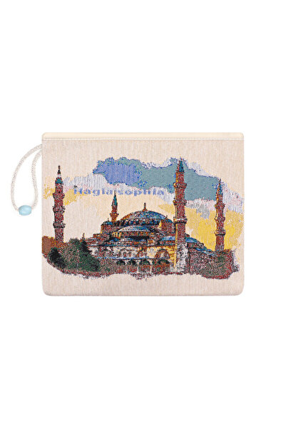 Bursa İpek Ayasofya Desen Goblen El Çantası