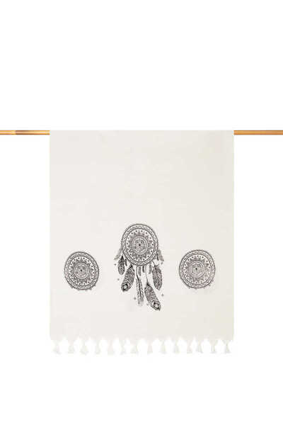 Bursa İpek Black Mandala Bamboo Peshtemal