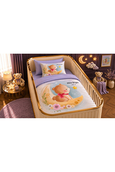 Fabeteks Teddy Bear Digital Baby Bedding Set