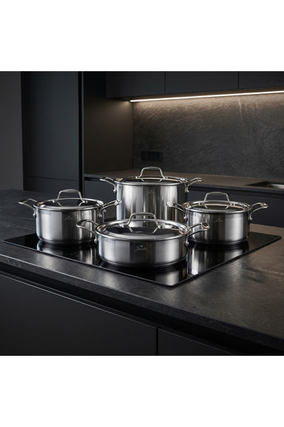 Jumbo Storey 3Ply 8 Piece Induction Base Steel Cookware Set