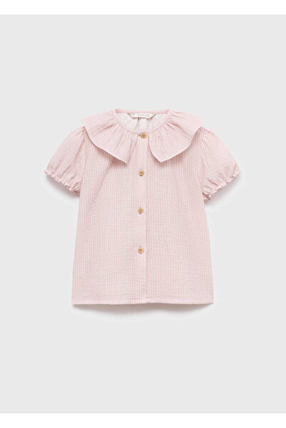 MANGO Baby Gestreifte Bluse mit Babykragen