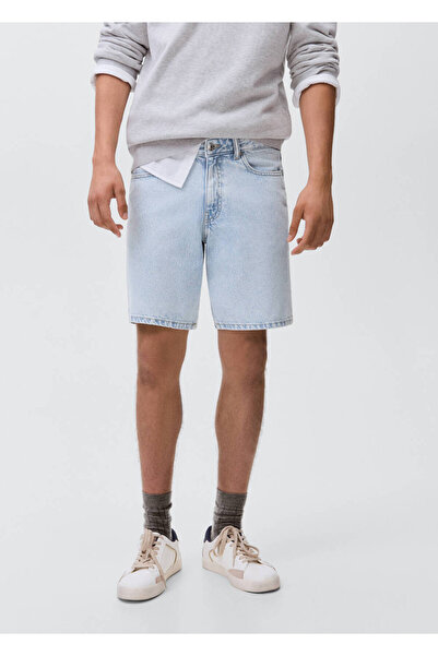 Mango Teen Pamuklu denim şort