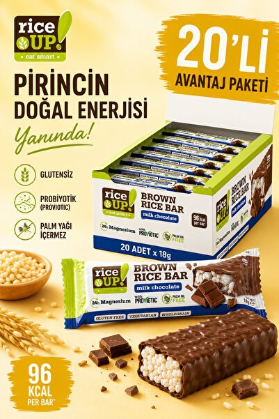 Rice Up RİCE UP SUNFLOWER MİLK BAR 20 Lİ