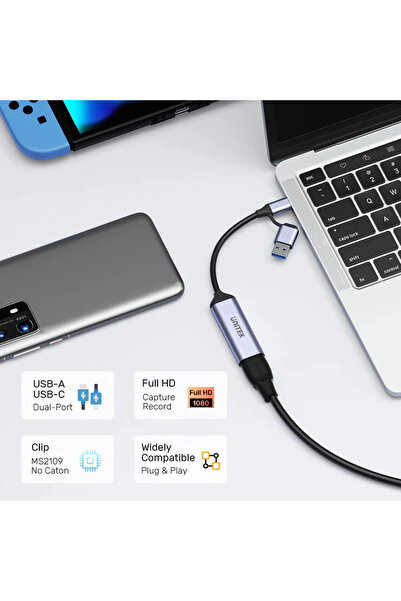 Unitek 4K Video Capture HDMI to Usb-C/A (V1167A)