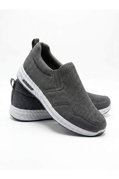 Sports Slip-On Comfortable Walking Shoes - Black, Navy, and Gray - Suitable f...