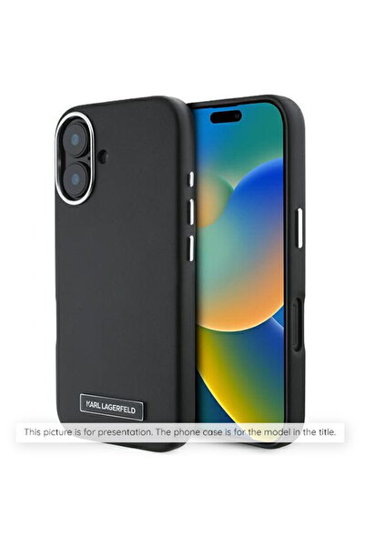Karl Lagerfeld Husă iPhone 16 Pro Max - Piele MagSafe (KLHMP16XPGMSRPB) - Alb...