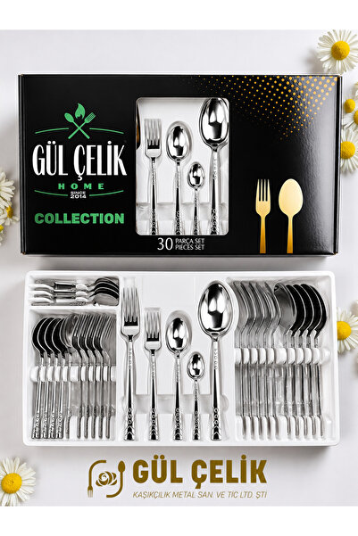 KAVEH 30-Piece Cutlery Set for 6 People, Drop Design, Boxed