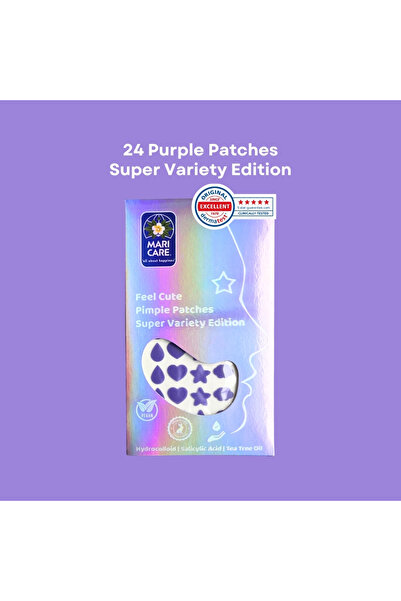 Mari Care Feel Cute Pimple Patches Super Variety Edition 24 Adet Mor