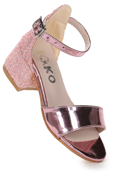 Kiko Kids Sheila Ayna Pine Daily Girl's 3 cm Heeled Sandals Evening Dress Shoes
