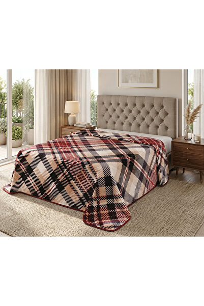 MİNK Lacasa Luxury bej-gri King Size 1078 Bej Pătură 200x240 &amp;Atât pătură...
