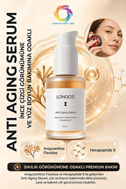 Quantum Orbit Labs Longos Anti Aging Serum Kırışıklık Karşıtı Yüz Boyun Lifti...