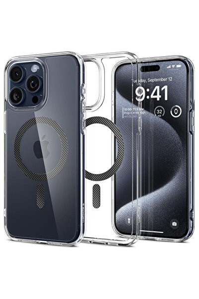 Spigen Husă pentru iPhone 15 Pro - Ultra Hibridă MagSafe - Fibră de Carbon