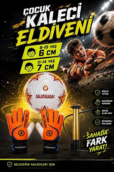 CAN SPORTS GS Lisanslı Orjinal Futbol Topu Yeni Sezon 430 Gram Turuncu Çocuk ...