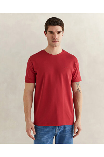 Gant Erkek Kırmızı Kısa Kollu T-Shirt