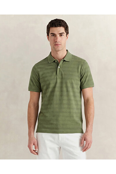 Gant Erkek Yeşil Regular Fit Polo Yaka T-Shirt