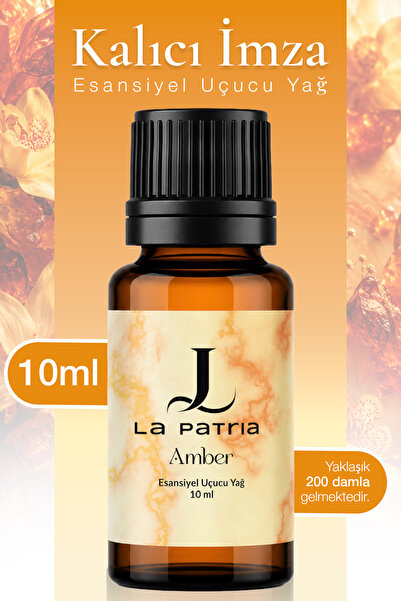 LaPatria Amber Esansiyel Uçucu Koku Yağı Buhurdanlık Yağı Difüzör Esansı Hobi...
