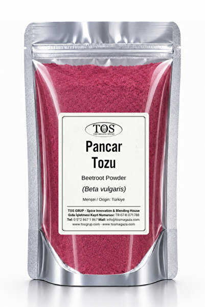 TOS The Organic Spices Pancar Tozu 100 gr (1. KALİTE) Beta Vulgaris / Beet Po...