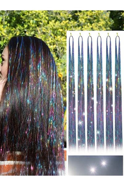 ELAS HOME Tinsel Parti Saçı Simli Renkli Model
