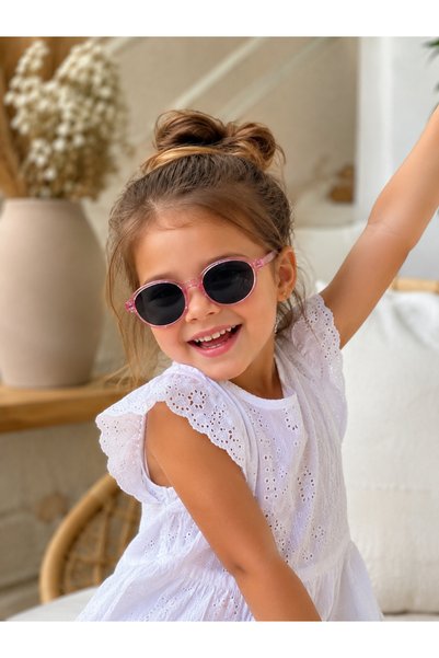 By Donetto New-unisex (1-5 Years) 100% UV Protection Polarized Bright Pink Children's Sunglasses