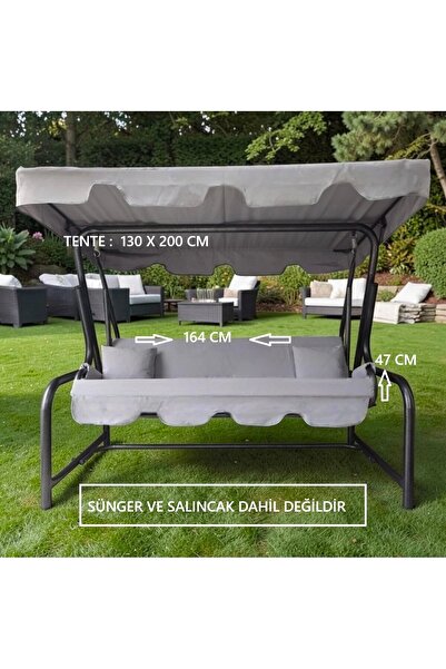Mor Minder SÜNGERSİZ Tenteli Salıncak Kumaş Seti 3kişilik 164x47 Cm SÜNGERSİZ...