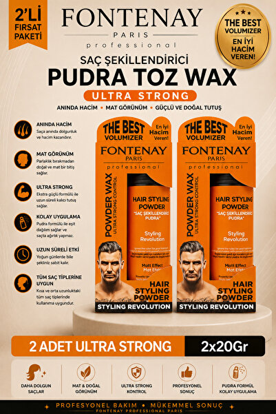 Fontenay Saç Şekillendirici Pudra Toz Wax Ultra Strong 20gr X2