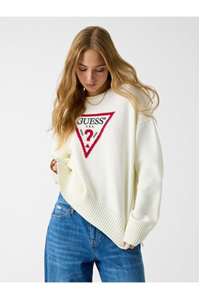 Guess Jeans Ls Cn Damenstrickwaren