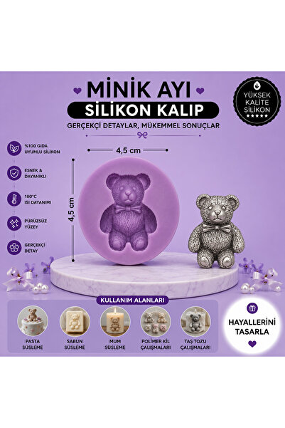 Dr.Paste Silikon Kalıp Minik Ayı