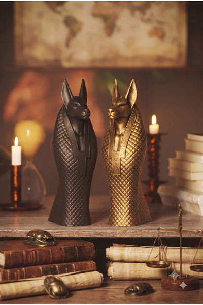 Endless Fire Mısır Tanrısı Anubis Figürü Silikon Kalıbı | Dekoratif Heykel Dö...