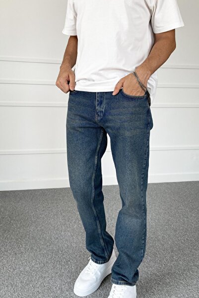 Alışveriş Sokağı Navy Blue Jean Regular Fit - Denim Trousers