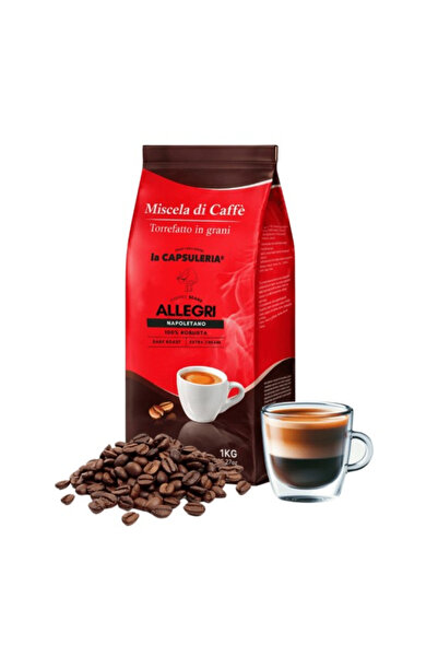 La Capsuleria Boabe de cafea Allegri Napoletano, Robusta, 1 KG, La Capsuleria