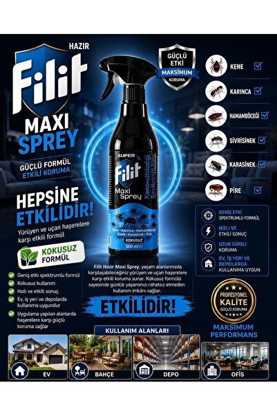 Filit Tüm Haşereler Için Hazır Maxi Sprey