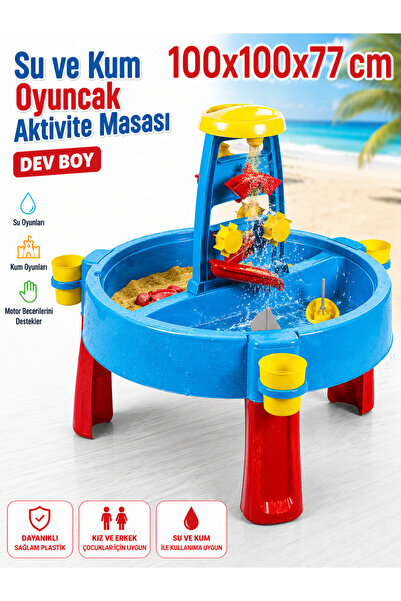 a v d a Su Ve Kum Aktivite Masası Yaz Oyun Masası  Plaj Oyuncakları