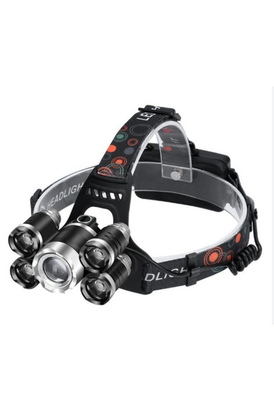 Alex Lanterna de CAP cu zoom T44, LED Q5, COB, T6