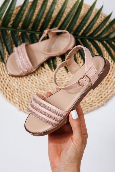 Zaira Sandale fete roz din piele ecologica Anca2 #22004 - 36