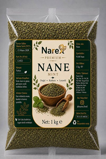 NAREX Nane 1 Kg Doğal Premium Kalite Kurutulmuş Nane