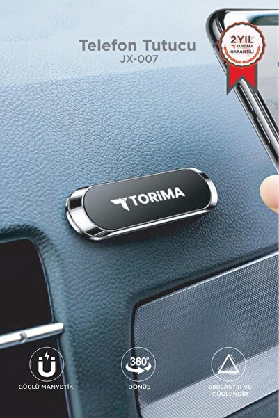 Torima Telefon Tutucu Çok Amaçlı Manyetik Araç İçi Oto Aksesuarları JX007 Gümüş