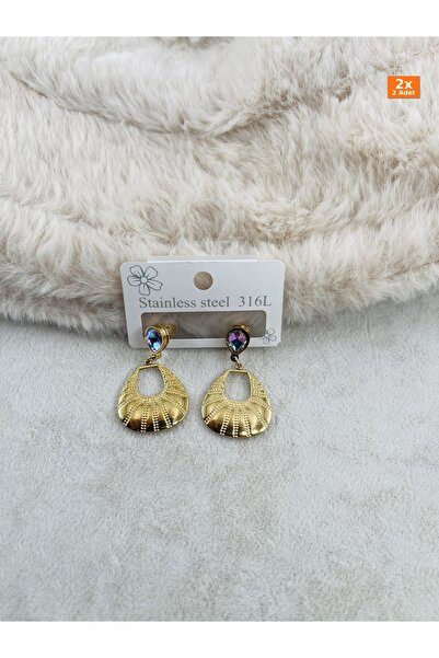 Bozhi Steel Earrings Sparkling Style Suitable for Daily Combinations Elegant ...