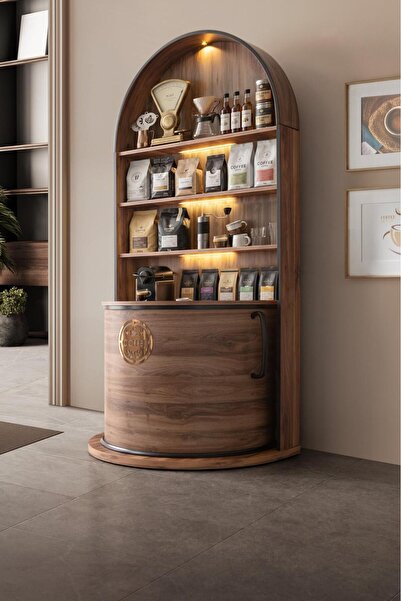 Breda Home Concept Kayra Modern Ceviz Renkli Kahve Köşesi