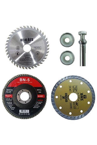 Depolife 0 - 250 Watt Mermer Granit Fayans 115mm Daire Disk Seti Matkap Apara...