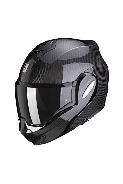 Scorpion Exo-Tech Evo Carbon Çene Açılabilir Motosiklet Kaskı Siyah