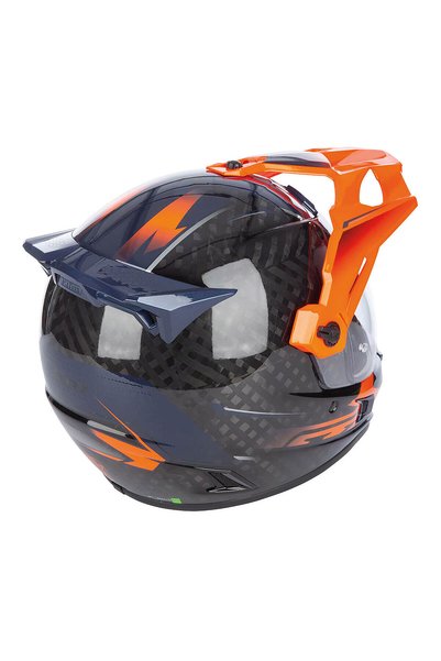 Klim Krios Pro Carbon Echo Adv Rally Motosiklet Kaskı Siyah Oranj
