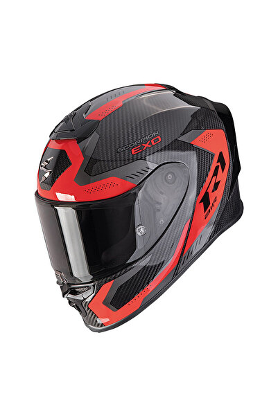 Scorpion EXO R1 Evo Air Carbon Propel Spor Motosiklet Kaskı Siyah Kırmızı