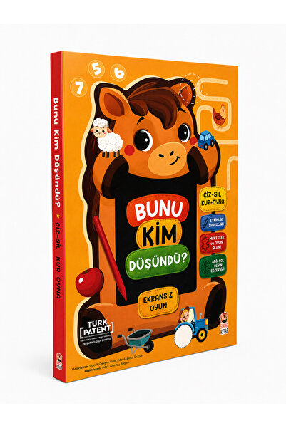 Sincap Kitap Bunu Kim Düşündü? | Türk Patentli Çiz-Sil Tabletli Kitap | 3+ Ya...