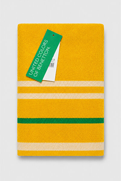 Benetton Home Be-0832-Ye منشفة حمام 100% قطن أصفر مقاس 70×140 سم