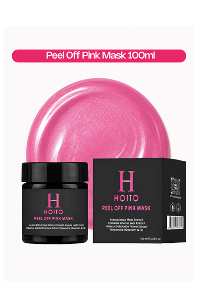 Hoito Peel Off Pink Mask (100 ml) - Siyah Nokta Karşıtı & Aydınlatıcı Soyulab...